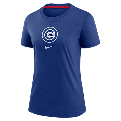 売れ筋商品|||ナイキ Tシャツ トップス レディース Men's Heather  Chicago Cubs Rewind Review Slash Tri-Blend T-shirt Heather  mens-nike-heather-black-san-